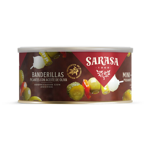 SARASA Banderillas aderezadas con anchoa SARASA 550 gr.