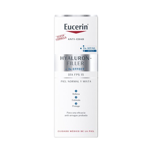 EUCERIN Crema de día con acción antiedad, para pieles normales y mixtas EUCERIN Hyaluron filler 50 ml.