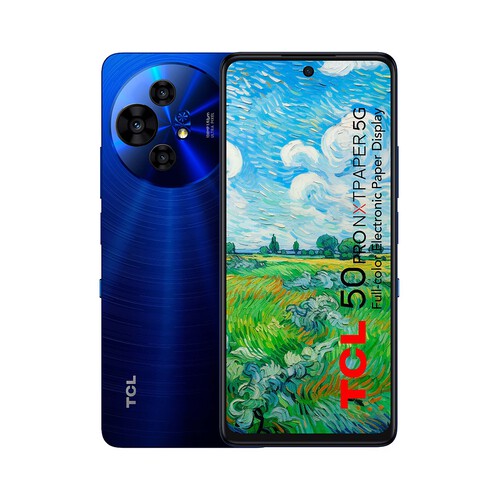 Smartphone TCL 50 Pro NXTPAPER 5G color azul, 512GB+8GB Ram, pantalla ultra HD 17,2cm (6,8).