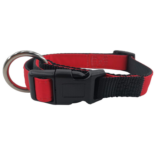 PRODUCTO ALCAMPO Collar de perro (1.5 cm.) rojo, para perros S/M 32 - 40 cm.