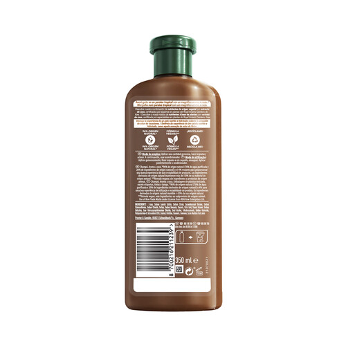 HERBAL ESSENCES Champú hidrantate con aroma a coco, para cabellos muy secos 350 ml.