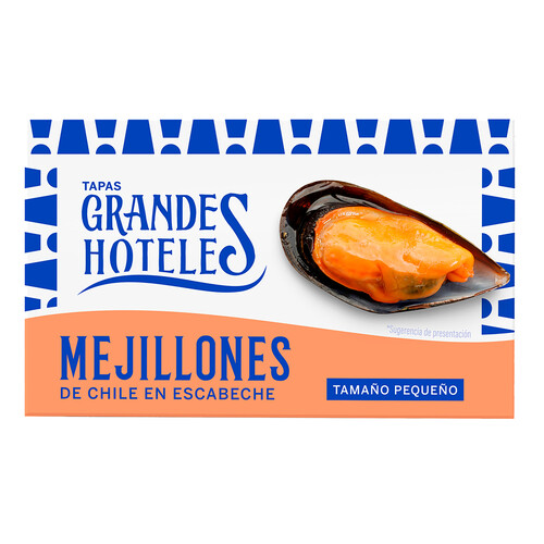 GRANDES HOTELES Mejillón de chile en escabeche pequeño 69 g