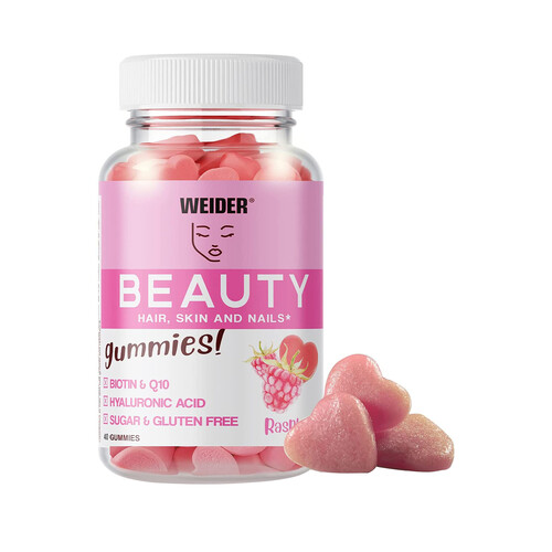 WEIDER Complemento alimenticio, caramelos de goma WEIDER BEAUTY 40 uds. 160 g.