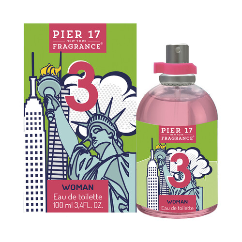 PIER 17 3 Eau de toilette para mujer con vaporizador en spray 100 ml.