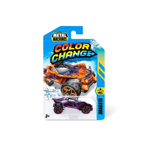 Coche Color Change Metal Machines Pack 1 Vehiculo +4 años