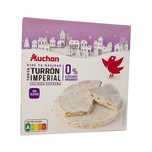 PRODUCTO ALCAMPO Torta de turrón de almendra duro sin azúcares añadidos  200 g.