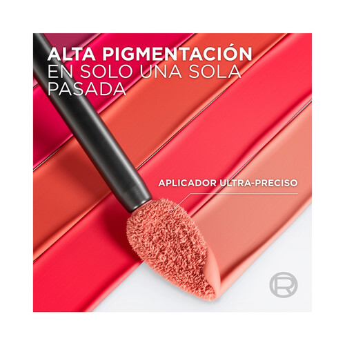 L´ORÉAL PARIS Le matte resistance tono 400 Spill the tea Labial líquido con acabado mate de larga duración (16 h).