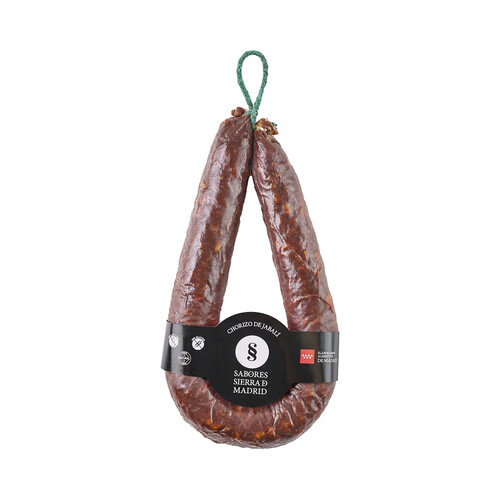 SABORES SIERRA DE MADRID Chorizo de jabalí 100% natural, elaborado sin gluten ni lactosa 250 g.