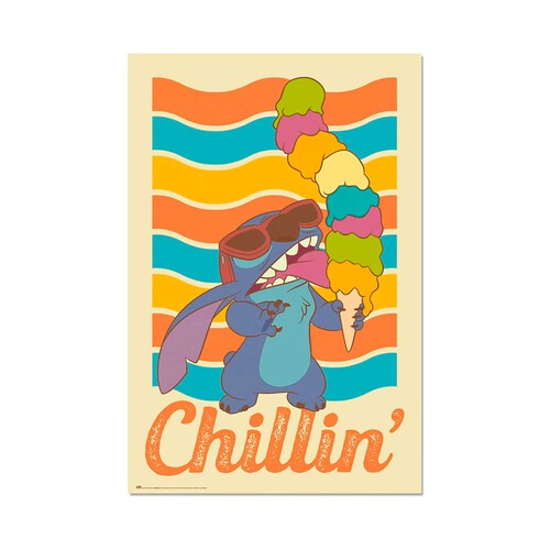 Póster Lilo & Stitch Chillin' - 61 x 91,5 cm