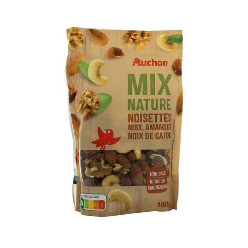 PRODUCTO ALCAMPO Mix nature Surtido de frutos secos crudos 150 g.