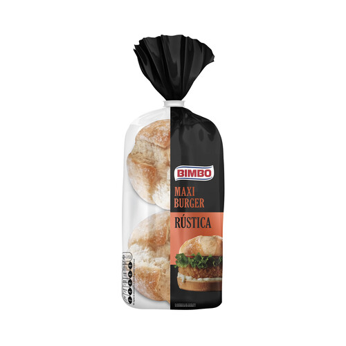 BIMBO Maxi Burger Pan rústico para hambuguesa 300 g.