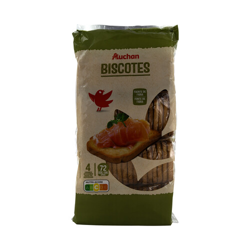 PRODUCTO ALCAMPO Biscotes (alimento fuente de fibra) 72 uds.