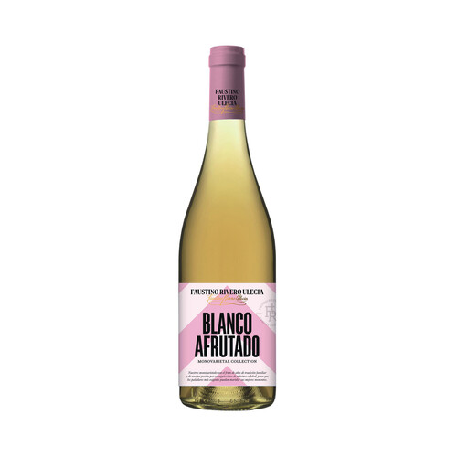 FAUSTINO RIVERO ULECIA  Vino blanco monovarietal afrutado con IGP Vino de la Tierra de Castilla botella de 75 cl.