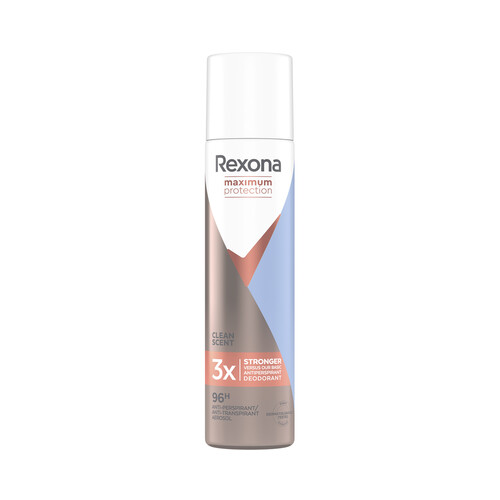 REXONA Desodorante en spray para mujer con protección antitranspirante que dura hasta 96 horas REXONA Maximum protection 100 ml.