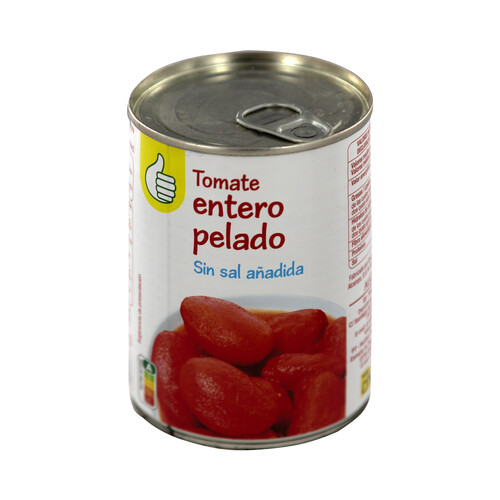 PRODUCTO ECONÓMICO ALCAMPO Tomate entero pelado, sin sal añadida 240 g.