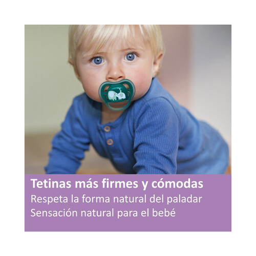 AVENT Ultra air de Philips Chupetes anatómicos de silicona para bebés de + 18 meses 2 uds.