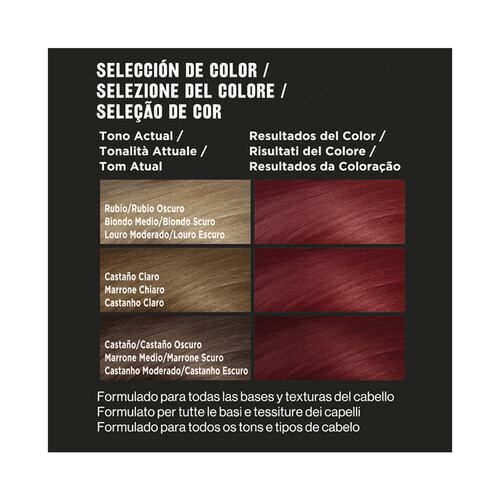 REVLON Coloración permanente tono 6.6 Rojo intenso REVLON Colorstay.