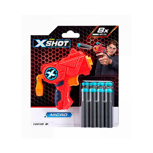 X-SHOT Excel Micro, minilanzador de 4 dardos.