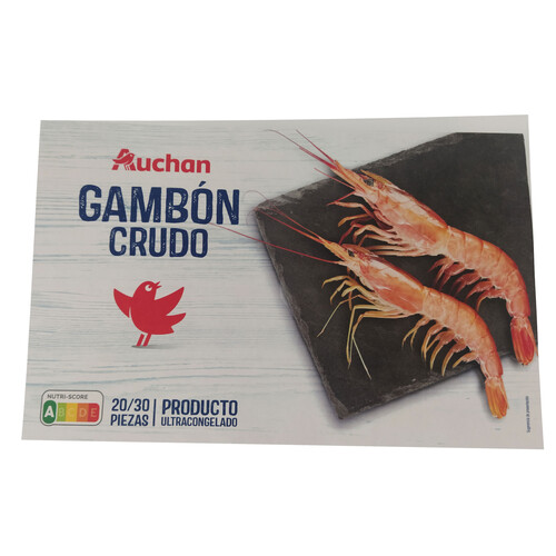 AUCHAN Gambón crudo 20/30 ultracongelado 1000 g Producto Alcampo.