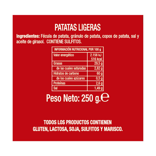 ANIZVI Patatas fritas light 250 g 