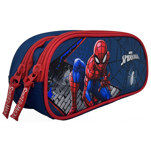 Estuche portatodo, SPIDERMAN, 2 compartimentos, ALCAMPO.