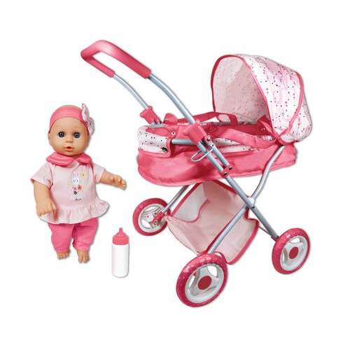 Carro De Muneca 37X57X60 Cm Con Munecas 30 Cm ONE TWO FUN ALCAMPO Alcampo Haz tu Compra Online y Recoge Mas de 50.000 Productos a Precios Alcampo A Partir de 2h