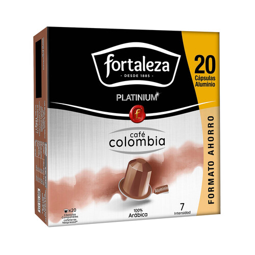 FORTALEZA PLATINIUM Café en cápsulas Colombia 20 uds.