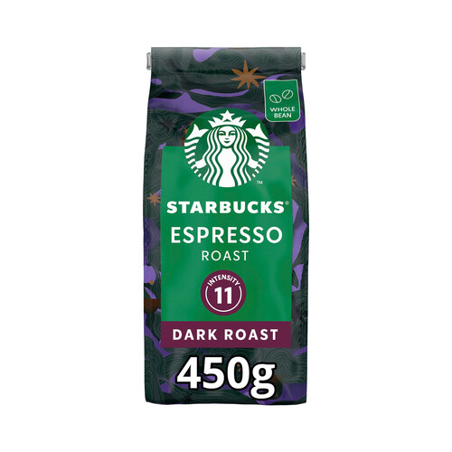 STARBUCKS Café en grano espresso arábica dark roast 450 g.