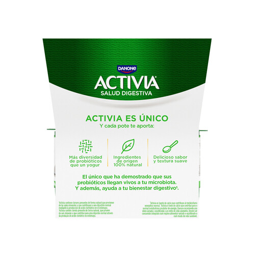 ACTIVIA Bífidus sabor natural de Danone 8 x 120 g.