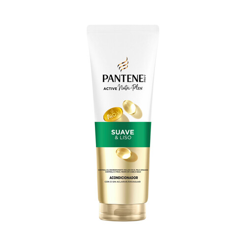 PANTENE Pro-v suave & liso Acondicionador con Provitamina B5, para cabellos apagados o encrespados 160 ml.