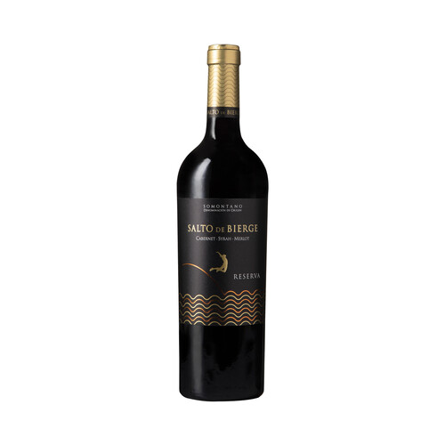 SALTO DE BIERGE  Vino tinto reserva con D.O. Somontano botella 75 cl.