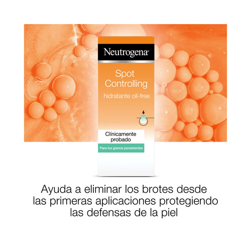 NEUTRÓGENA Crema hidratante sin aceites, para granos persistentes NEUTROGENA Spot controlling 50 ml.