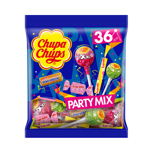 CHUPA CHUPS Party mix Golosinas y caramelos de sabores surtidos 400 g.