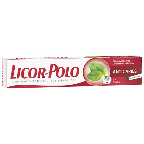 LICOR DEL POLO Pasta de dientes con flúor y acción anti caries LICOR DEL POLO 75 ml.