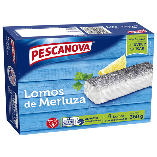 PESCANOVA Lomos de merluza ultracongelados PESCANOVA 4 uds.