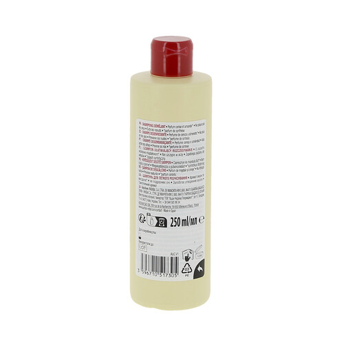 PRODUCTO ALCAMPO Champú desenredante con aroma a cereza y almendra 250 ml.