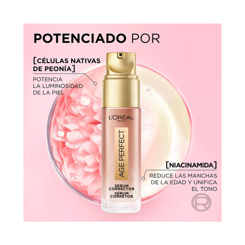 L´ORÉAL PARIS Age perfect Serúm corrector acción rapida anti-manchas, para pieles maduras 30 ml.