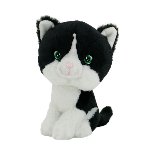 Gatito de peluche 20cm fabricado con materiales sotenibles, ONE TWO FUN ALCAMPO.