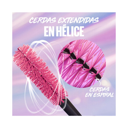 MAYBELLINE The falsies surreal extensions Tono Black Máscara de pestañas waterproof, efecto pestañas postizas.