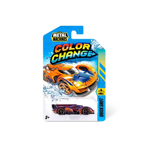 Coche Color Change Metal Machines Pack 1 Vehiculo +4 años