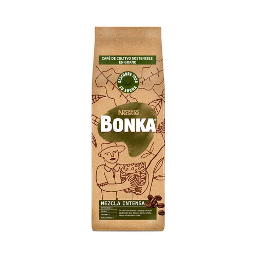 Café en grano mezcla intensa BONKA 500 g.