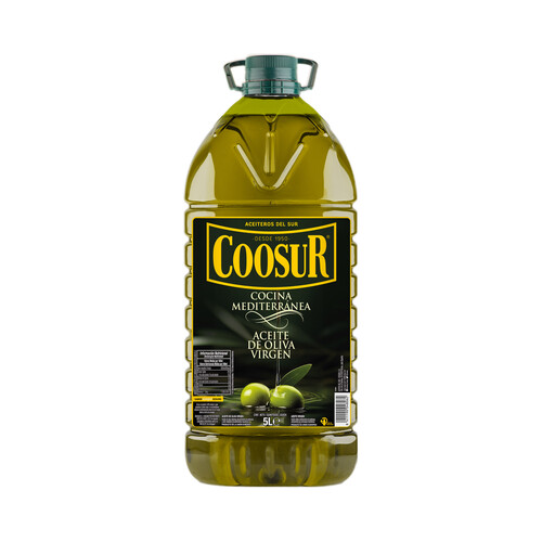 COOSUR Aceite de oliva virgen cocina Mediterránea garrafa de 5 l.