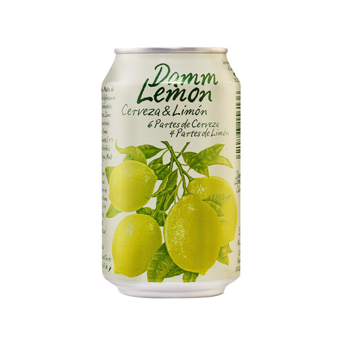 DAMM LEMON Cerveza con limón lata 33cl.