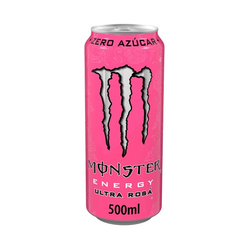 MONSTER Ultra Rosa Bebida energética zero azúcar 500 ml.
