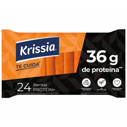 KRISSIA Barritas de surimi protein plus KRISSIA 360 g.