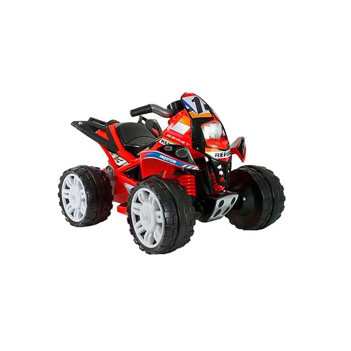 Quad eléctrico The Beast Repsol 12V con pedal acelerador 7617 INJUSA