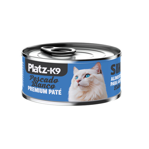 PLATZ-K9 Ali.hum. latita gato estéril pescado 85 g. 