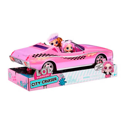 Coche Deportivo L.O.L. Surprise City Cruiser Con Muñeca Exclusiva Incluida. A partir de 4 años.