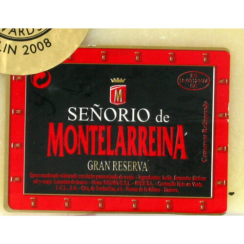 SEÑORÍO DE MONTELARREINA Queso de oveja curado SEÑORÍO DE MONTELARREINA 375 g.