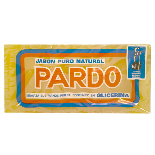 PARDO Jabón puro natural 3 uds. 250 g.
